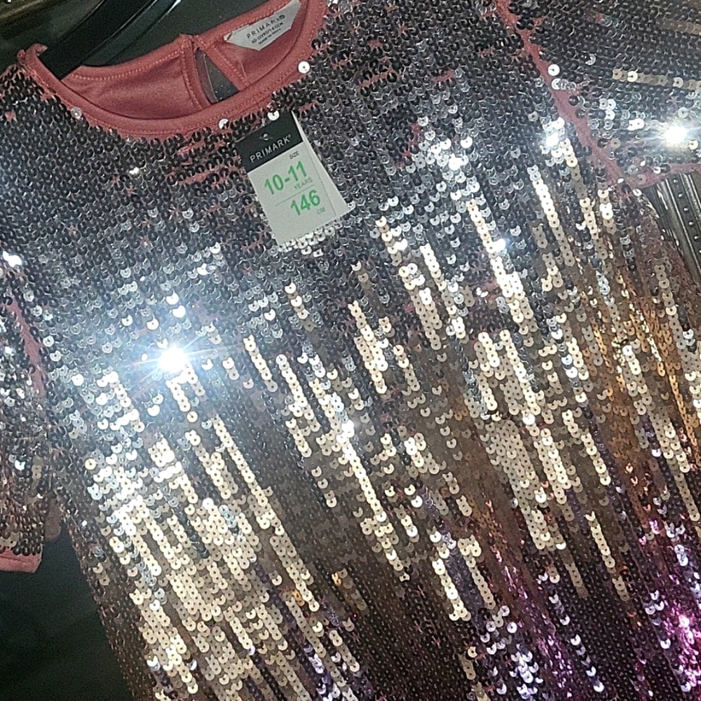 Brand New Shimmery Shirt Dress Size 10/12